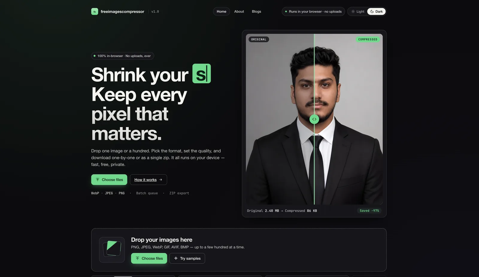Free Images Compressor